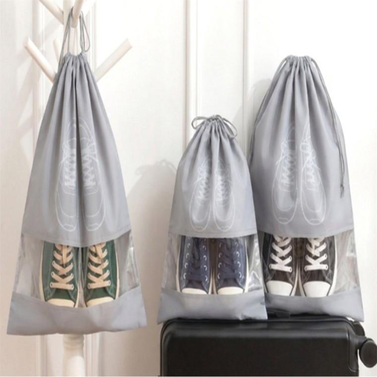 신발 보관주머니 여행 비닐 슈즈백 32x44cm 수건파우치 트래블파우치 운동화파우치