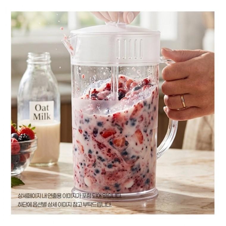 음료섞는스틱 투명 믹싱피쳐 2L