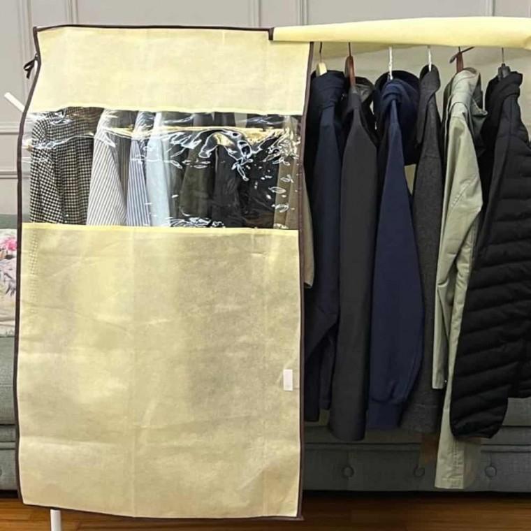 부직포 행거가리게 소 행거가리개 행거옷커버 옷보관커버 옷행거커버 행거가리개천