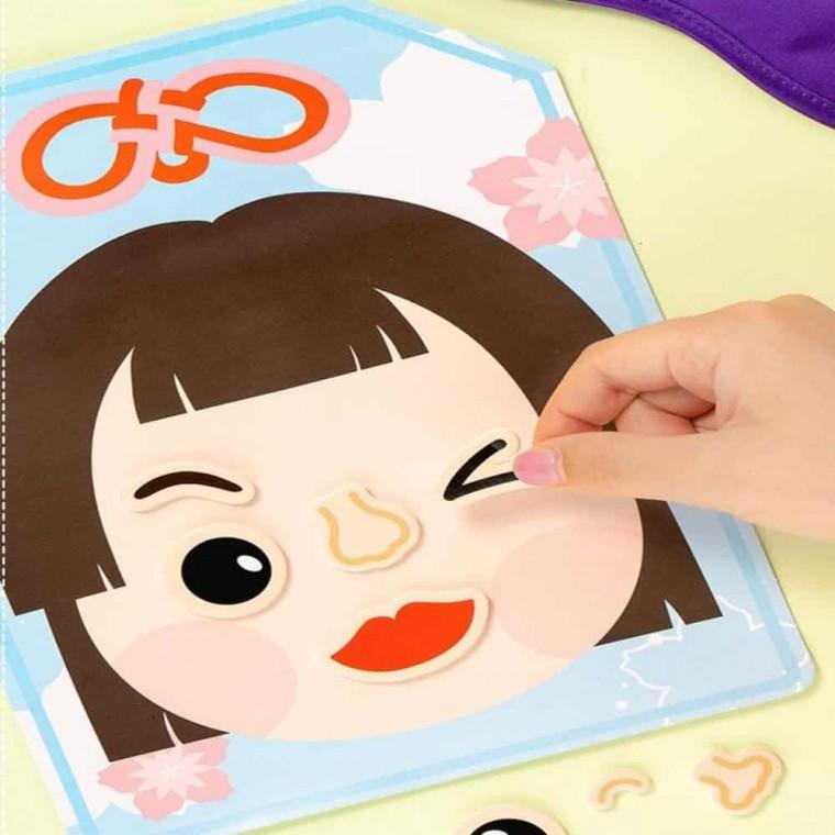 후쿠와라이 전통놀이 가정용게임 만들기재료 유아놀이세트 유아손놀이 유아집콕놀이