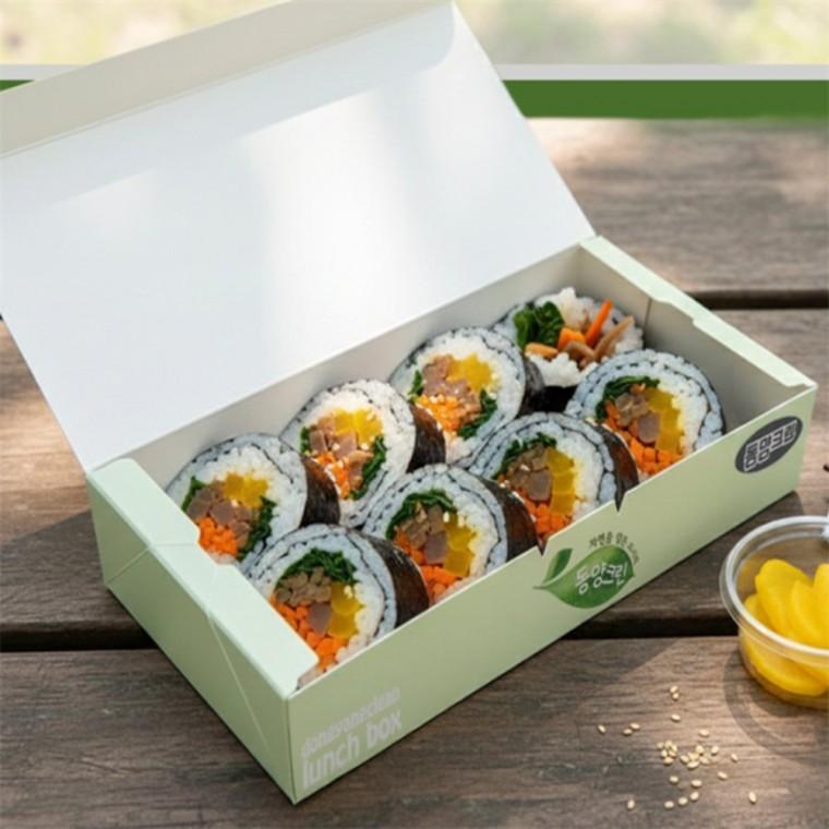 튼튼한 종이 도시락 김밥종이도시락 일회용도시락용기