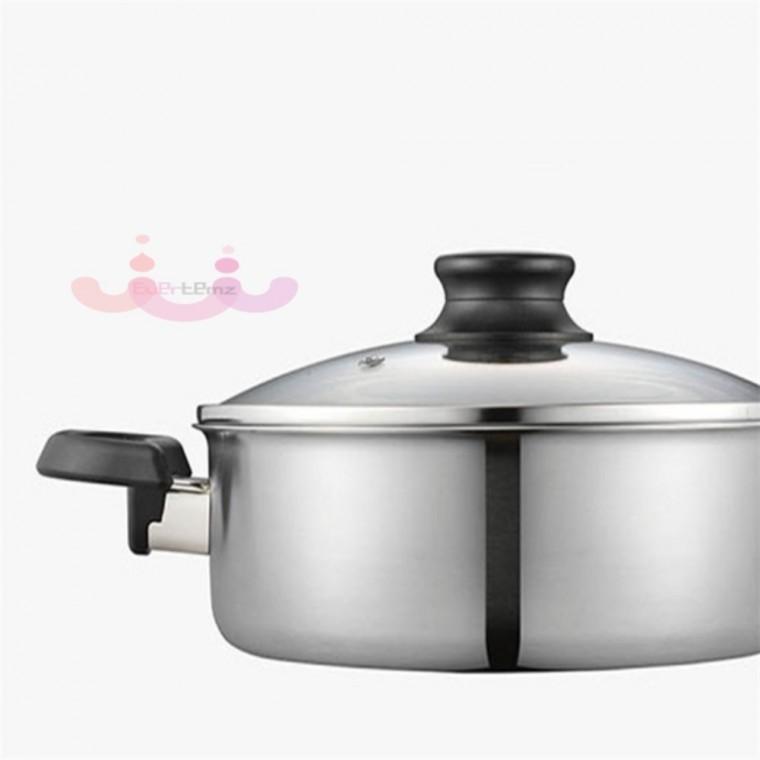 풍년 통3중 전골냄비 22cm 인덕션냄비 넓은냄비 요리냄비