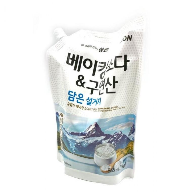 베이킹소다 구연산 주방세제 1kg 리필 1EA 과일세척제 설거지세제 잔류농약제거