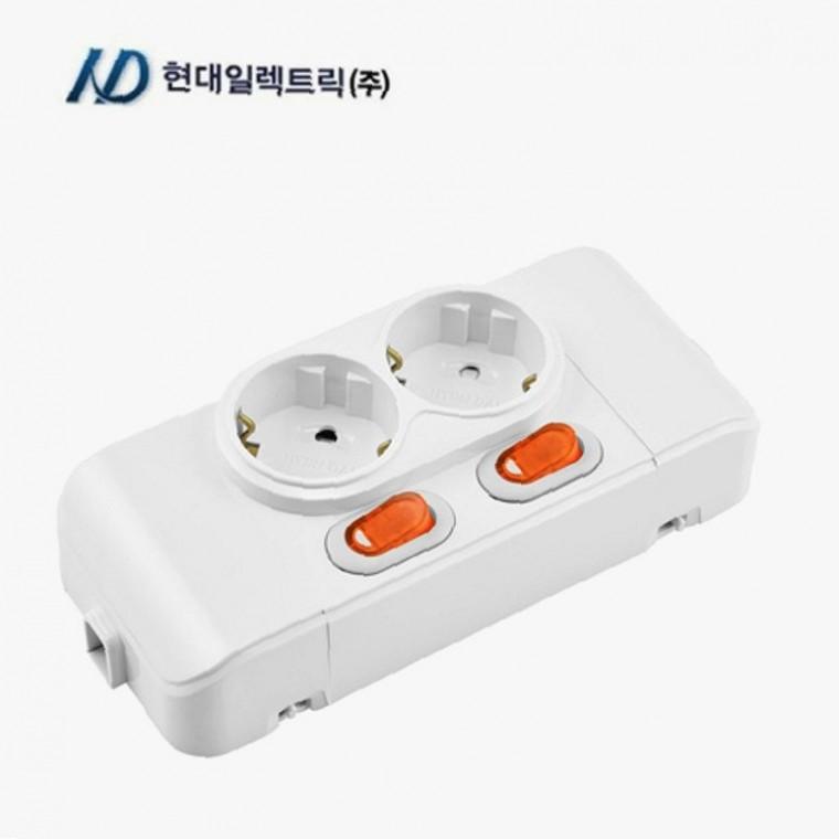 절전콘센트 전원콘센트 개별 노출 콘센트 2구