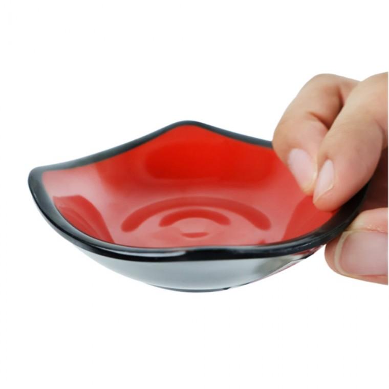 멜라민 사각종지 10p 멜라민종지 분식그릇 멜라민소스그릇