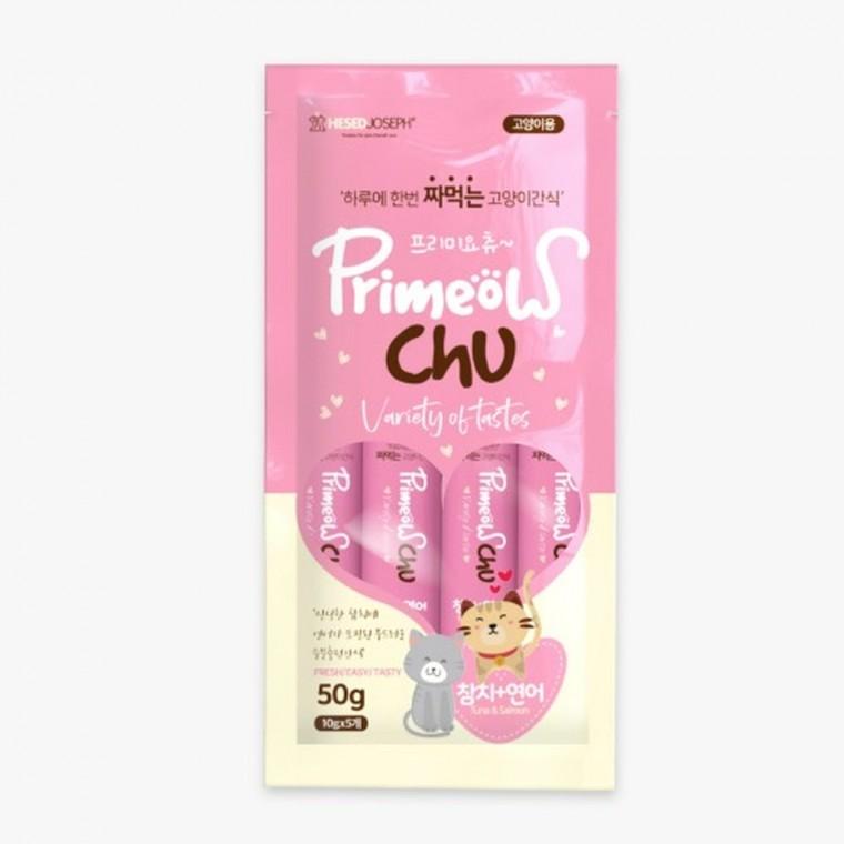 (10개묶음)프리미요츄 고양이 (참치+연어/10gX5개입)