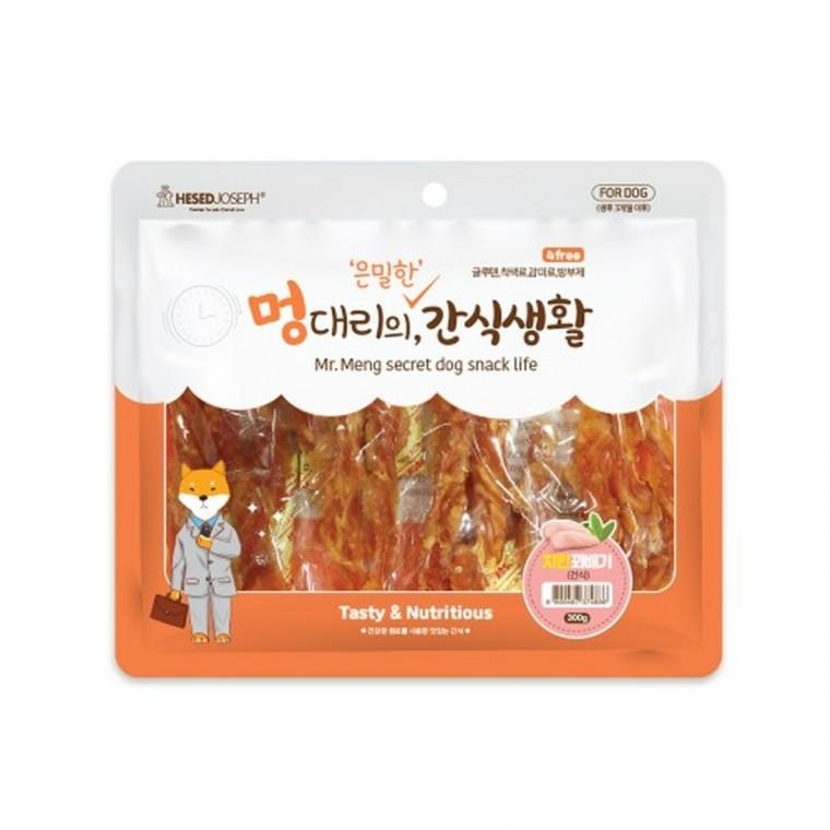 (5개묶음)멍대리의 은밀한 간식생활 치킨꽈배기 건식300g
