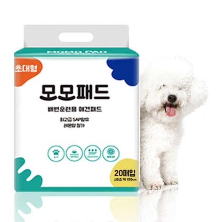(2개묶음)모모 배변패드 초대형 20매(레몬향)