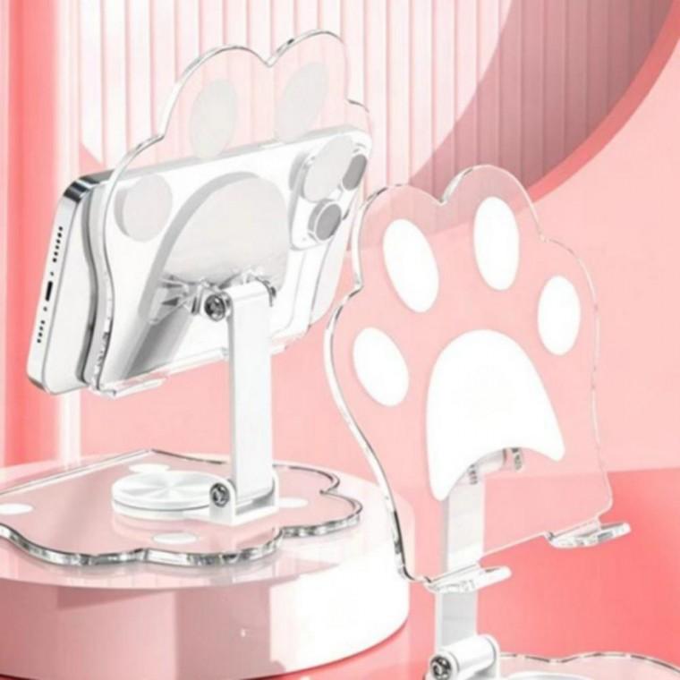 투명 아크릴 휴대폰거치대 각도조절 받침 스탠드