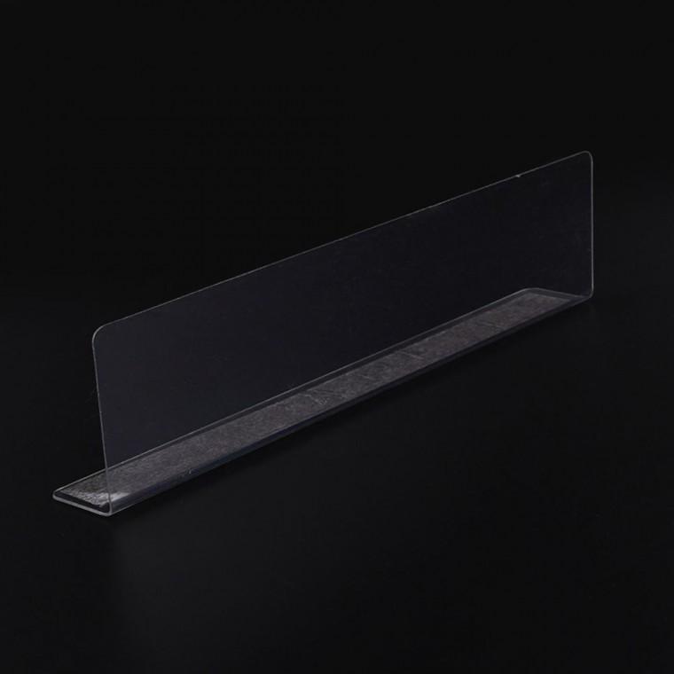 자석 L형 분리 1P 정리 간편 25x6cm 소품진열 서랍 구획 이동 칸막이 투명