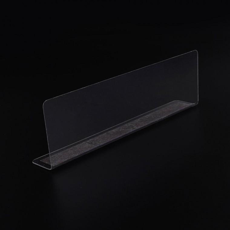 제품진열대 투명 1P 정리 이동 자석 20x6cm L형 간편 서랍 칸막이