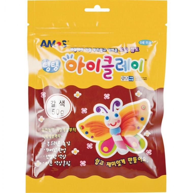 엠다인A 갈색 파우치 학용품 탱탱