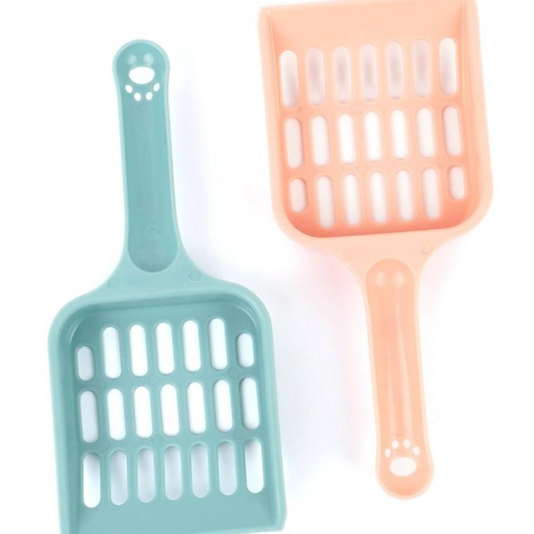 모래삽 고양이 배변 손잡이 가볍고 청소 위생 화장실 넓은 처리 모래 배설물삽 애견똥삽