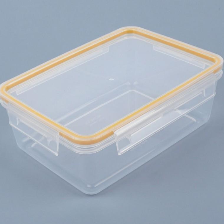 밀폐용기 플라스틱용기 투명 냉장 차단 1.35L 신선 사각 뚜껑 위생 반찬 밀폐 누수