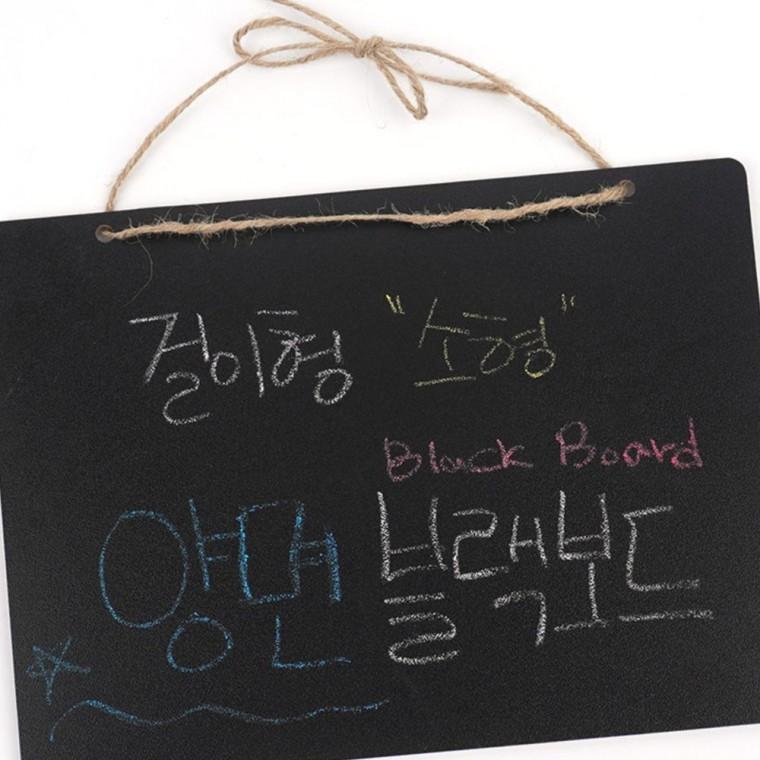 소형블랙보드 블랙보드 걸이식 메뉴판 카페 양면 안내판 매장 인테리어 칠판 필기 흑판