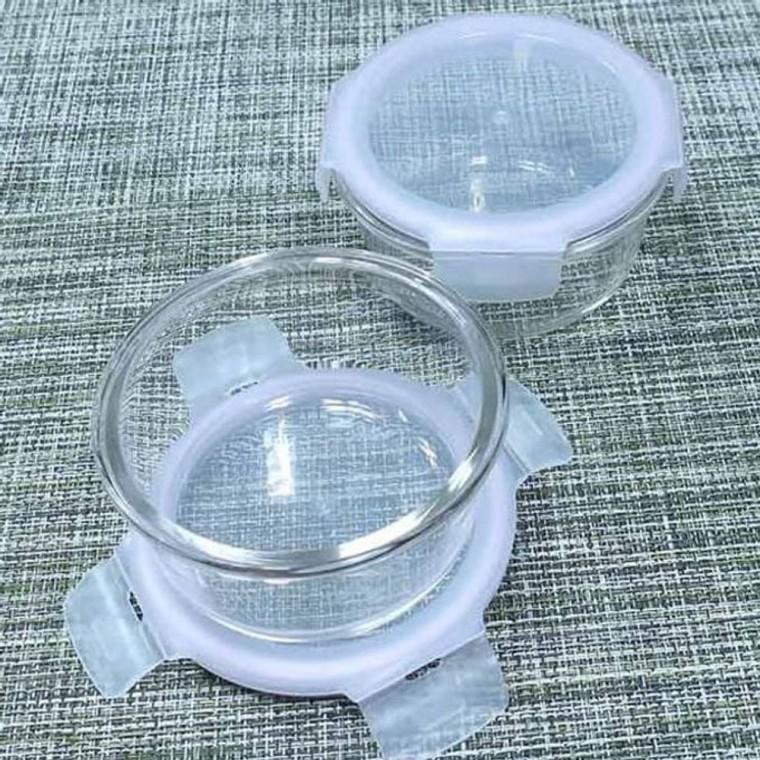 엠다인A 밀폐용기 380ml 김치통 유리반찬통