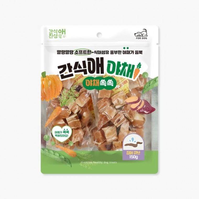 (5개묶음)간식애야채 소프트 장어큐브150g(유통26년10월25일)