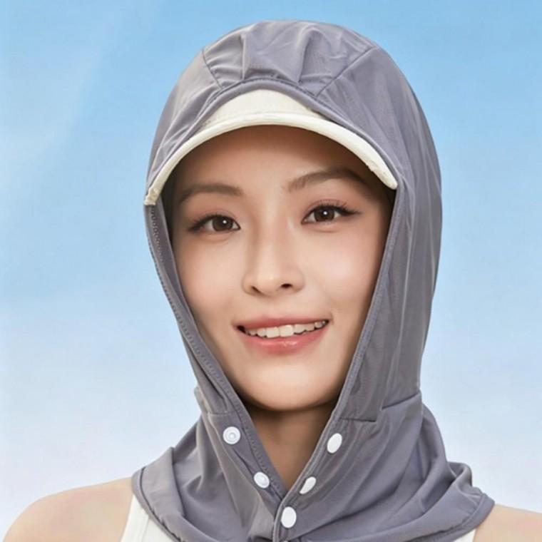 여성 후드 햇빛가리개 통기성 여름 목보호 커버