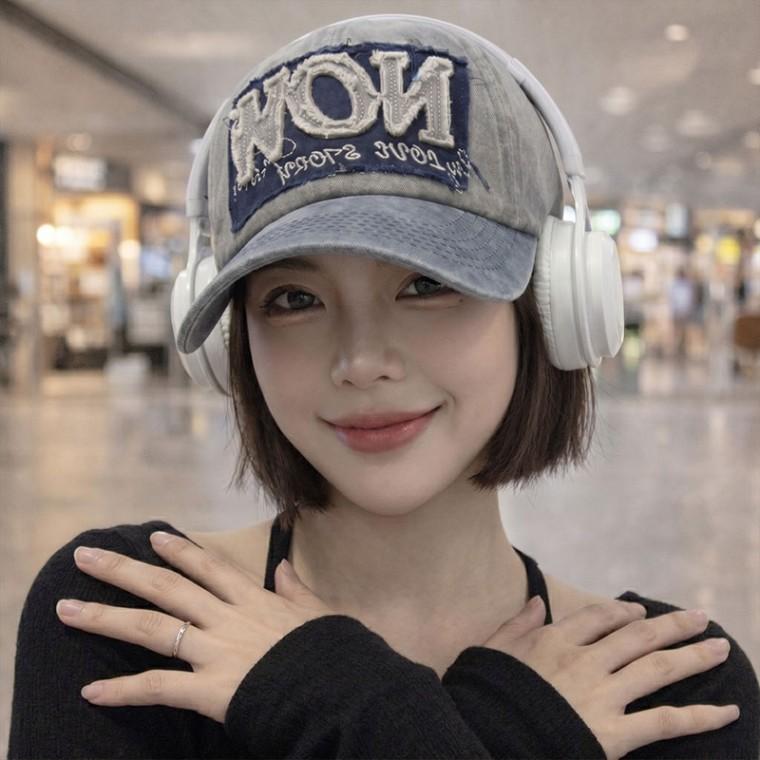 빈티지 데미지 자수 볼캡