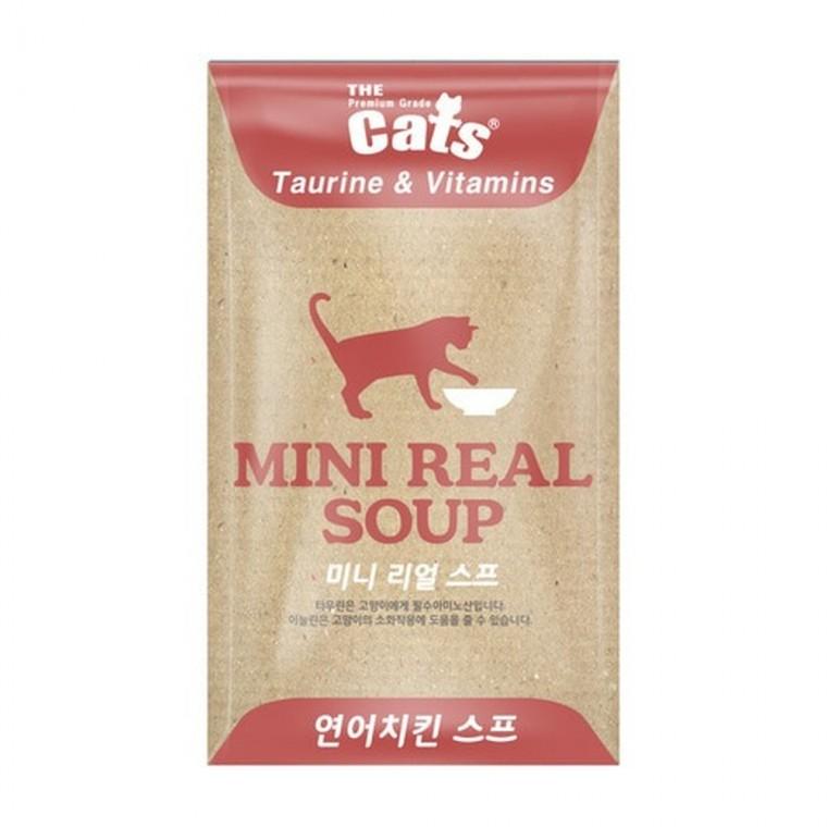 (20개묶음)더캣츠 미니리얼스프 연어치킨40g
