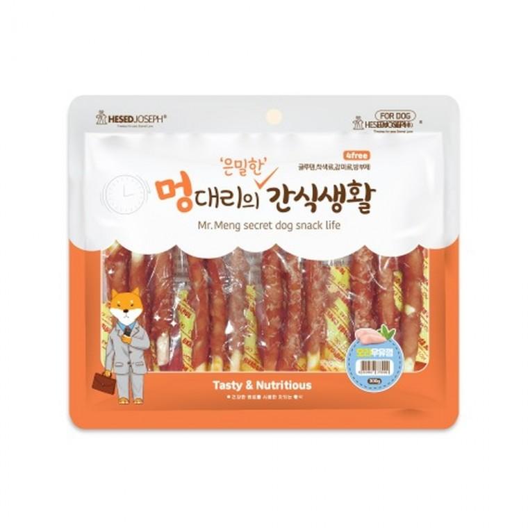 (5개묶음)멍대리의 은밀한 간식생활 오리우유껌300g