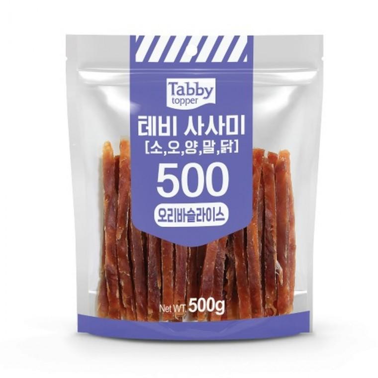 (2개묶음)테비사사미 오리바슬라이스 500g