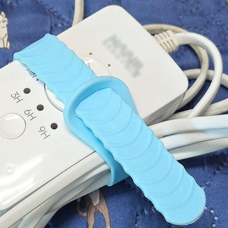 케이블홀더 전선정리 밴드 책상 노트북 거치 컴퓨터 실리콘 묶음