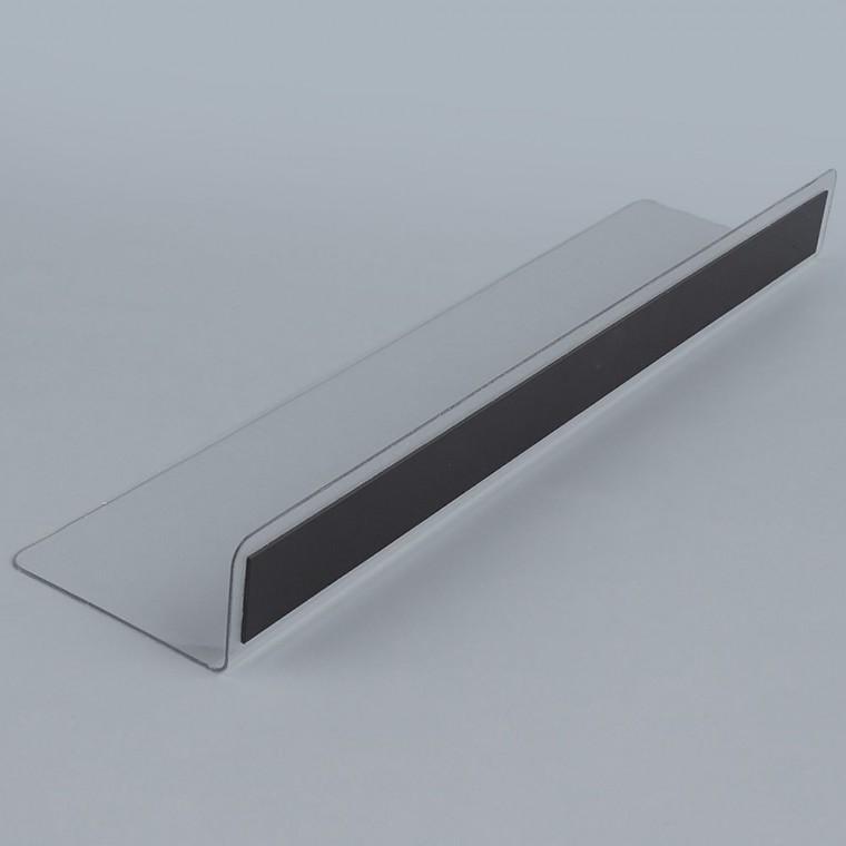소품진열 투명칸막이진열대 자석 간편 투명 1P 칸막이 구획 분리 28x6cm 정리 L형