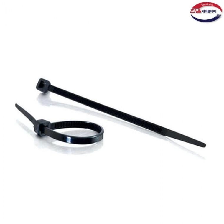 한올 블랙 케이블타이 SB-370 7.6x370mm 100P 전선 선정리끈