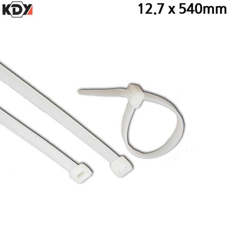 KDY 화이트 케이블타이 12.7 x 540mm 100개입 전선 선정리끈
