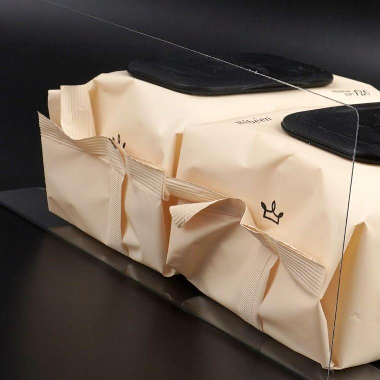 제품진열대 상품분리칸막이 소품진열 L형 28x12cm 정리 공간 아크릴 1P 투명