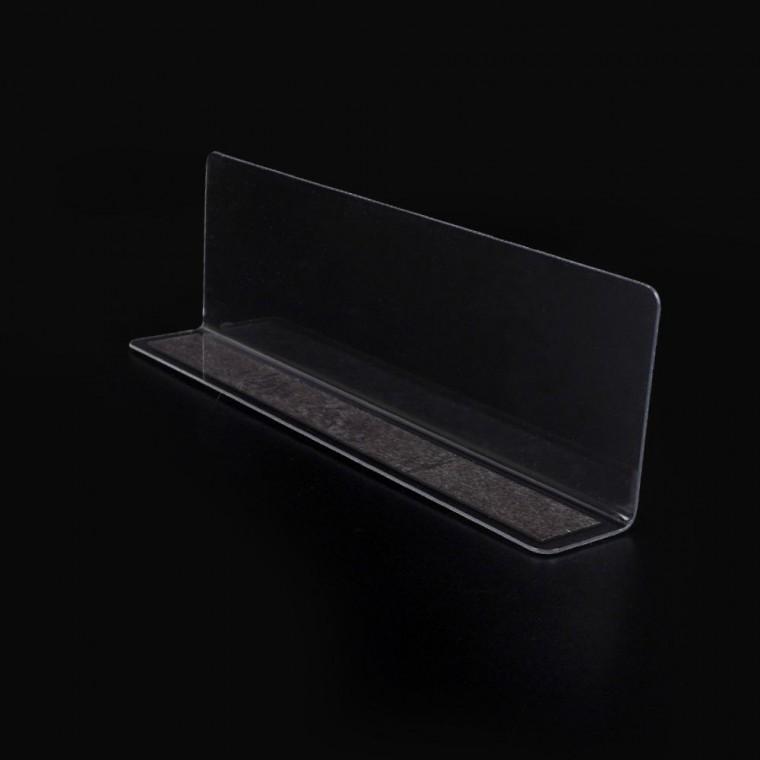 투명칸막이진열대 소품진열 상품분리칸막이 20x6cm 투명 정리 1P 자석 간편 서랍