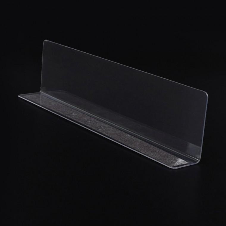 소품진열 투명칸막이진열대 칸막이 구획 1P 정리 L형 이동 간편 자석 분리 25x6cm
