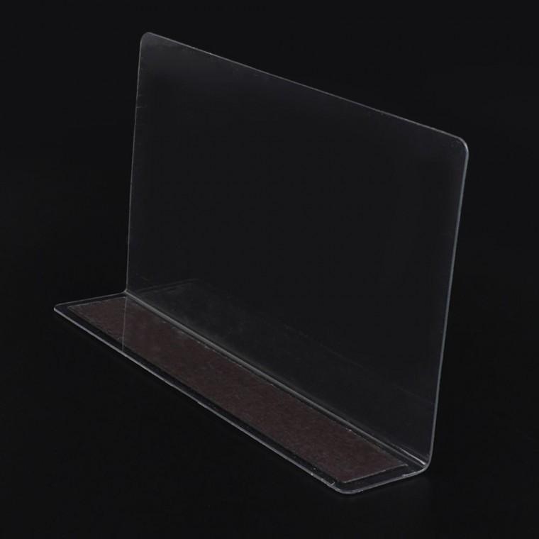 제품진열대 20x12cm 투명 1P 자석 정리 서랍 L형 구획 이동 상품분리칸막이