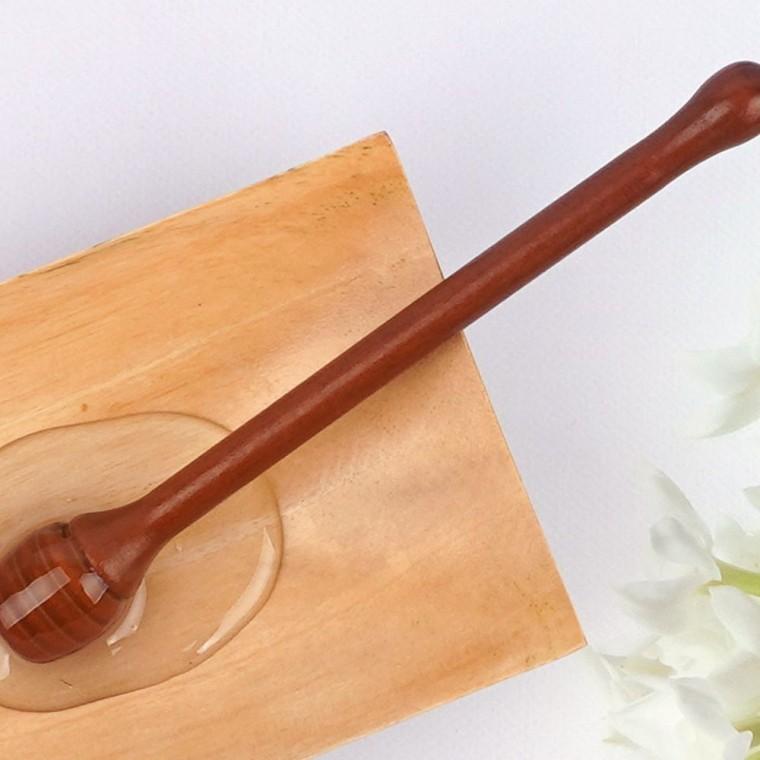 옻칠 목재 꿀 스푼 긴 원목 자연 전통 떠먹기 나무 손잡이 꿀뜨개