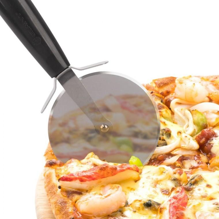 피자 커팅칼 스텐 회전 주방 조리 원형 케이크 절단 날카로운 피자커터