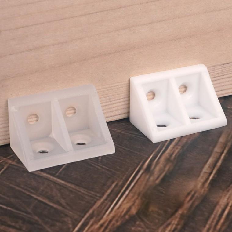 가구 조립 코너 DIY 10개입 브라켓 플라스틱 보강 연결부품 직각 연결철물