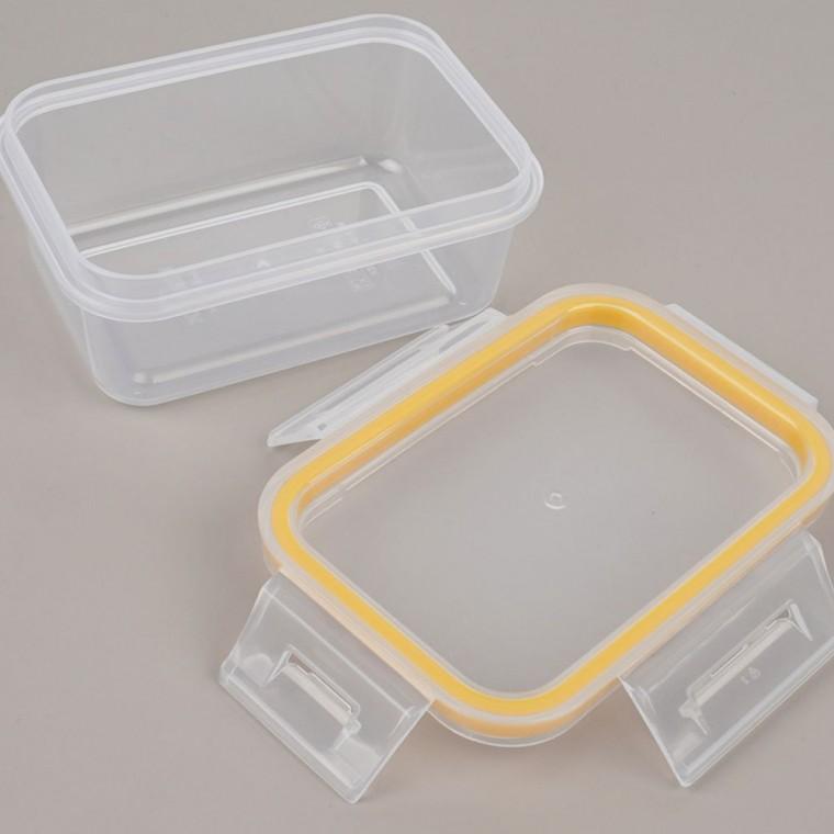 주방용기 밀폐용기 일반밀폐 반찬통 뚜껑 투명 220ml 보관 누수 사각 차단 소분 위생
