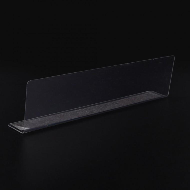 소품진열 투명칸막이진열대 자석 구획 간편 정리 L형 이동 1P 칸막이 25x6cm 분리