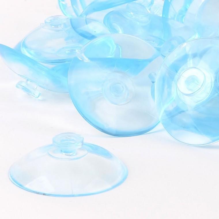 원형 투명 흡착 견고한 250개입 유리면 벽부착 거울 고정 45mm 압착고무