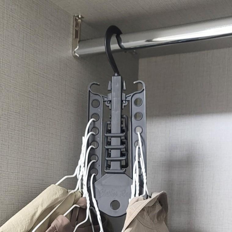 다기능 옷정리 걸이 휴대용 향상 여행 캐리어 공간절약 수납력 접는 이동식 수납걸이