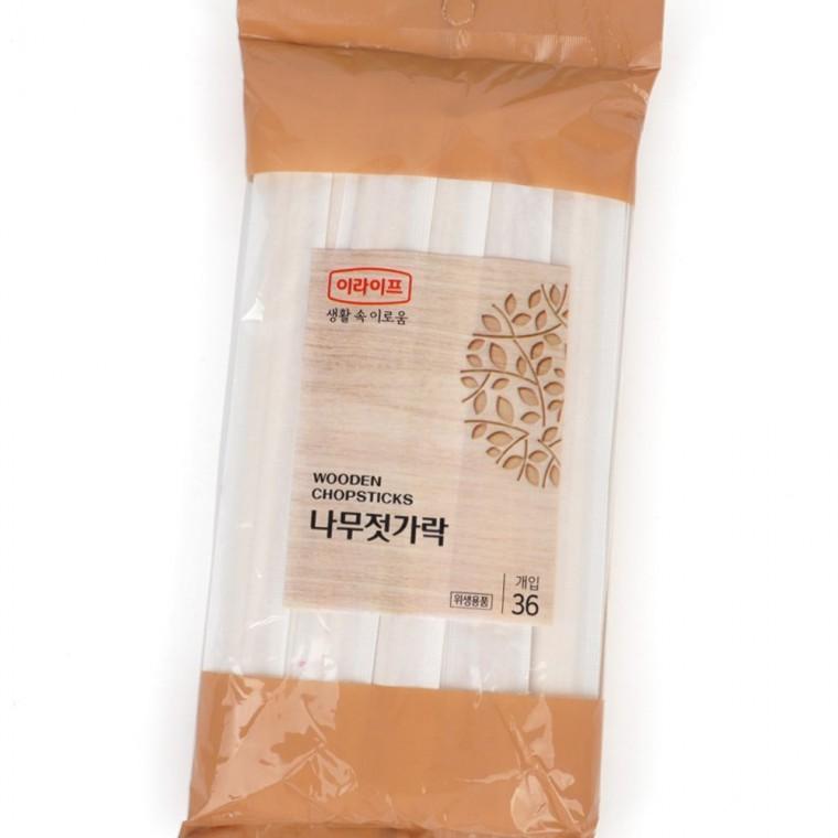 일회용젓가락 개별포장 나무젓가락 간편 외식 위생 휴대 가정 일회용 도시락 36개입