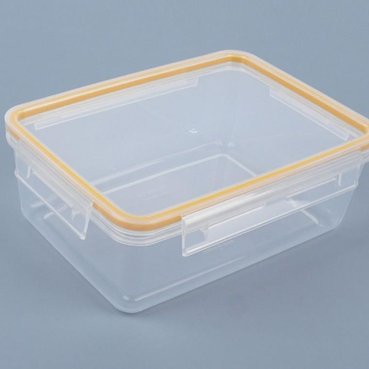 보관용기 밀폐용기 투명 냉장 사각 밀폐 뚜껑 반찬 신선 1.35L 위생 누수 차단