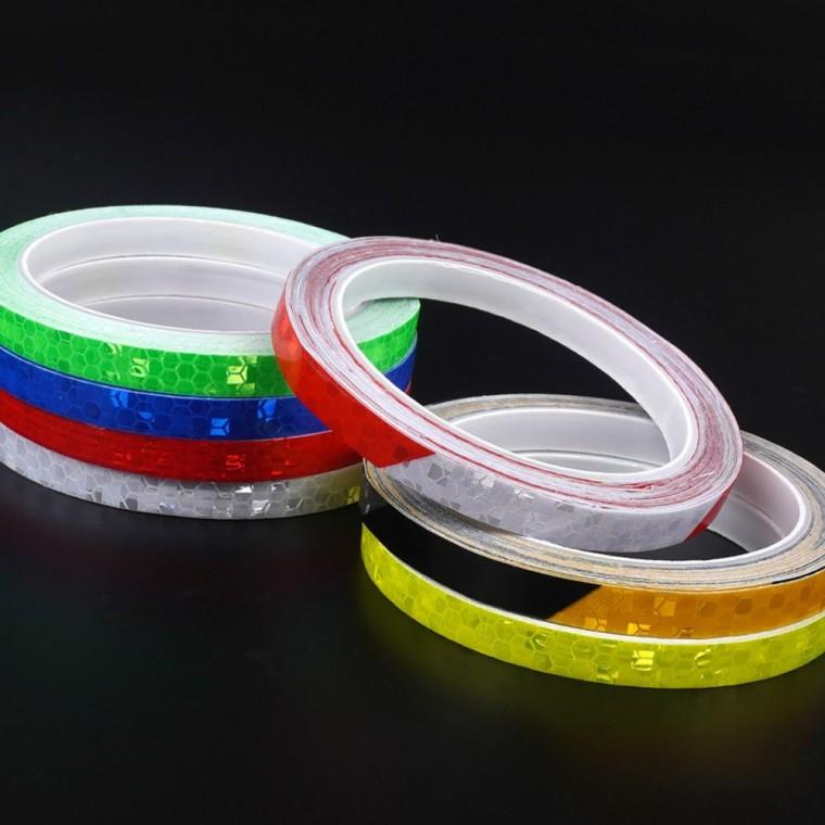 반사테이프 야간 도로 1cm 안전 접착 시인성 PVC 8M 표시