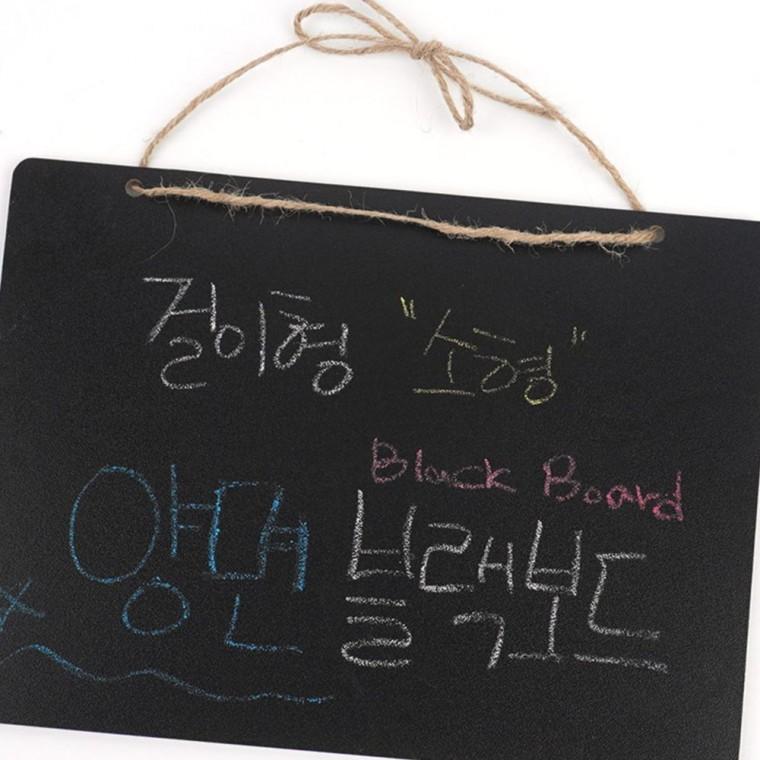 블랙보드 메뉴판 칠판 양면 카페 매장 걸이식 흑판 인테리어 필기 안내판