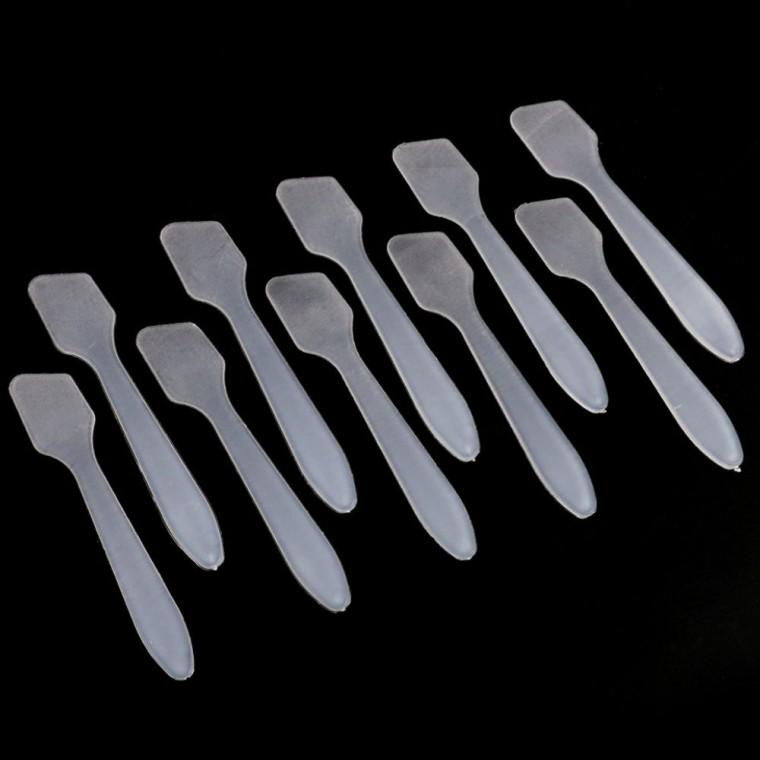 화장품숟가락 미니스페출라 위생 미니 휴대 소분 스페출라 10개 스푼 샘플