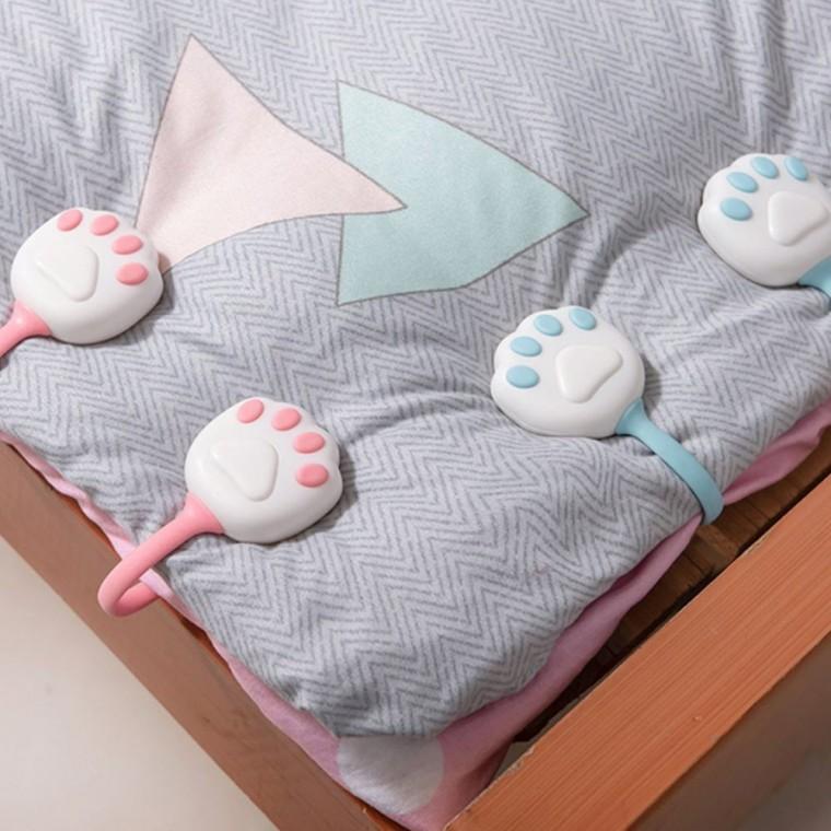 침대시트버고정핀 침구 이불 매트리스 미끄럼방지 침대 안전클립 홀딩 고정 강력