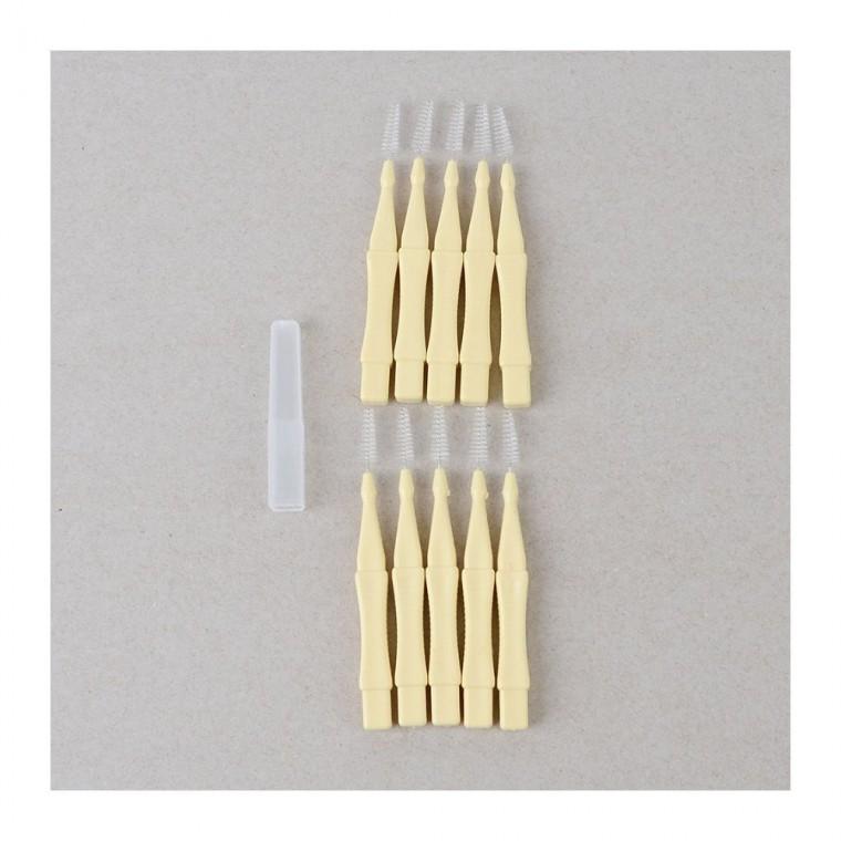 솔이쑤시개 치간 브러시 일자 10P 치석 관리 치실 대체 예방 잇몸
