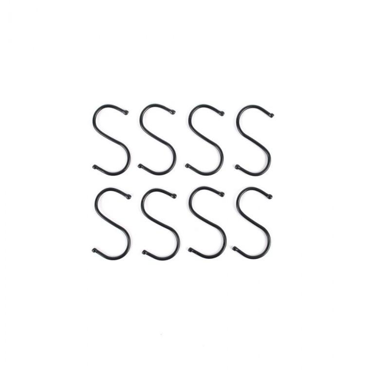 후크 S자 걸이 블랙 욕실 공간 고리 활용 주방 걸림 정리