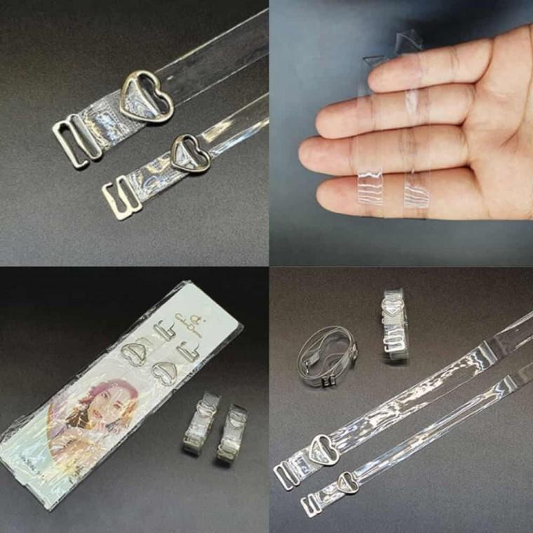 하트 투명 브라끈 1cm 브라어깨끈흘러내림 브래지어끈 실리콘브라끈 누드끈 브라투명끈